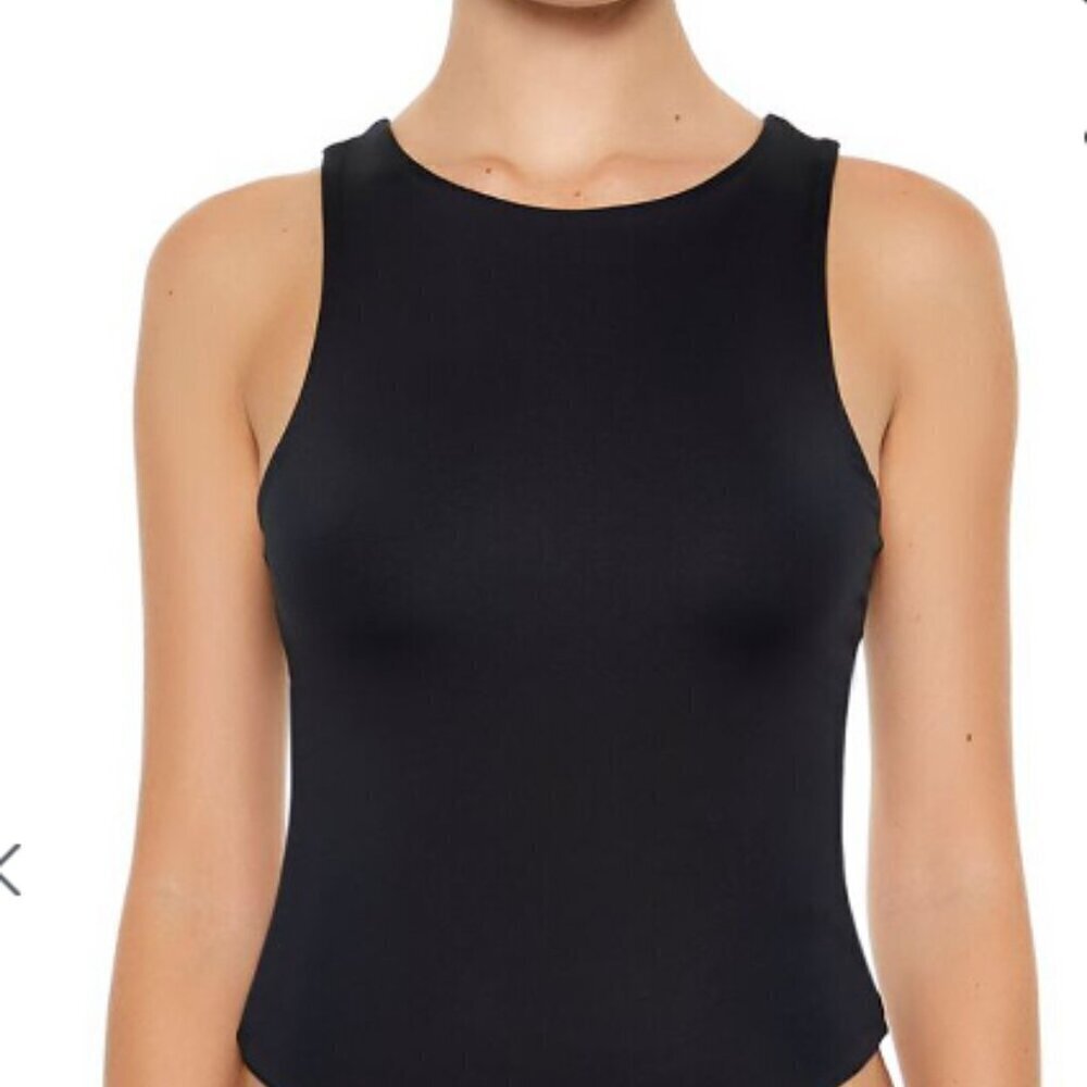 Forever 21 Contour Sculpt Sleeveless Fitted Bodysuit 4X